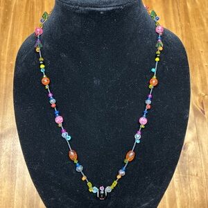 One of a kind, handmade Beaded Necklace